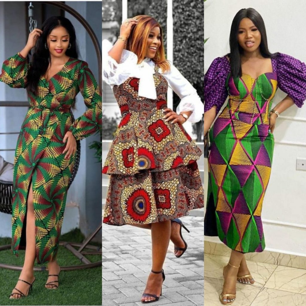 13 ANKARA SHORT FLARE GOWN STYLES