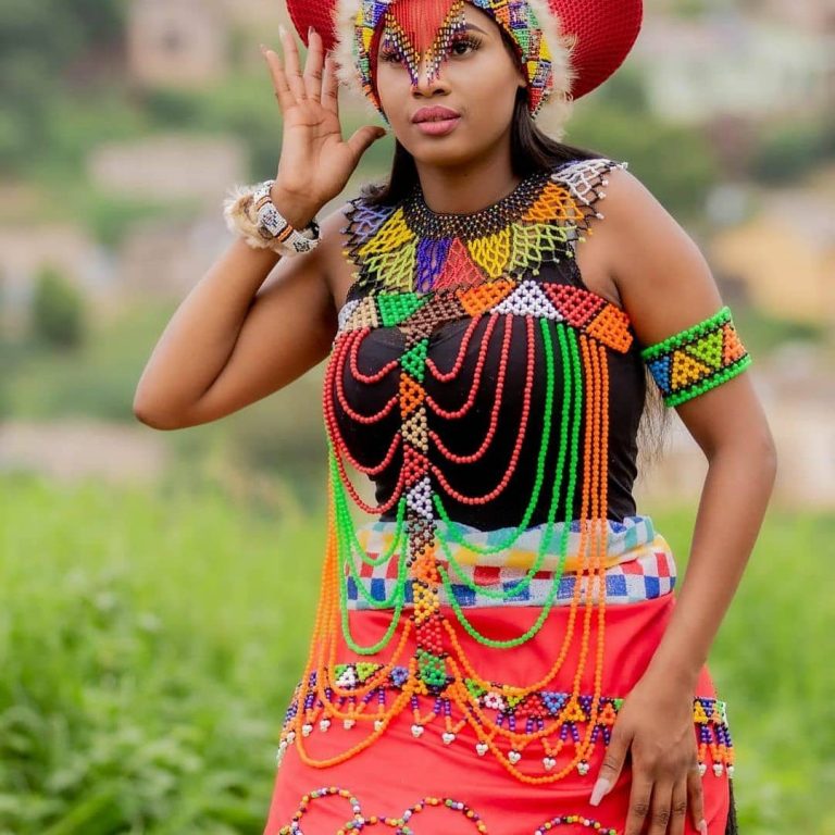 ZULU SHWESHWE TRADITIONAL WEDDING DRESSES