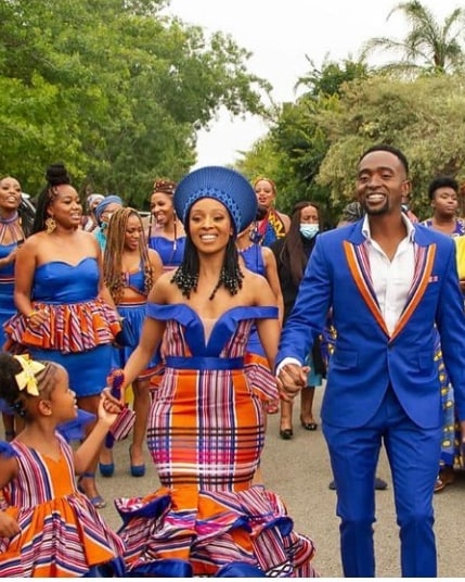 Zulu Shweshwe Traditional Wedding Dresses