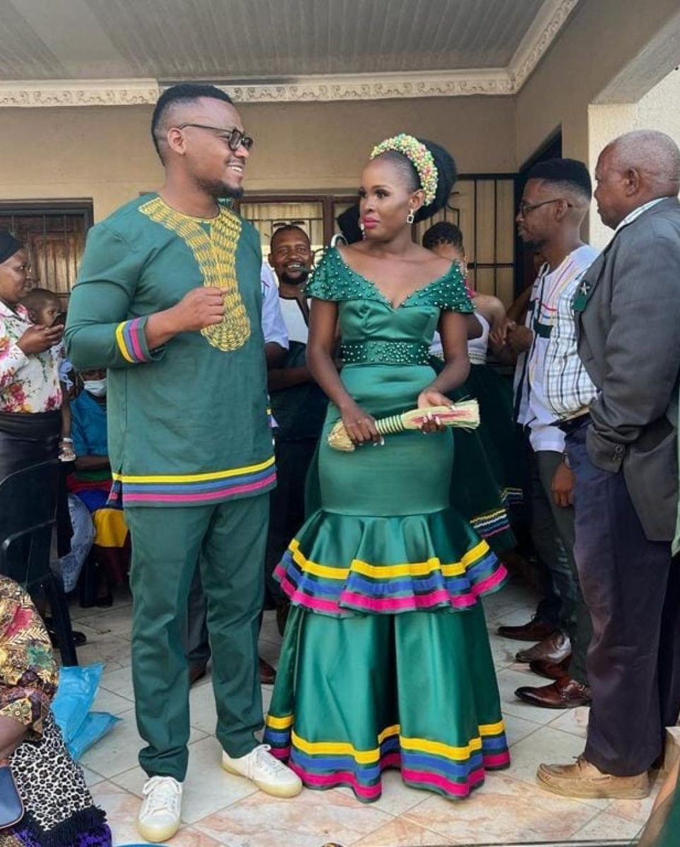 ZULU SHWESHWE TRADITIONAL WEDDING DRESSES