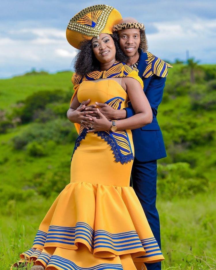 ZULU SHWESHWE TRADITIONAL WEDDING DRESSES